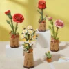 diy wood flower bouquet,diy wooden flower bouquet,wooden flower bouquet diy,rowood diy wooden flower bouquet 3d wooden puzzle,wood flower bouquet diy