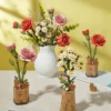 diy wood flower bouquet,diy wooden flower bouquet,wooden flower bouquet diy,rowood diy wooden flower bouquet 3d wooden puzzle,wood flower bouquet diy