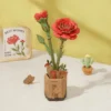 3d wooden flower puzzle,rowood diy wooden flower bouquet 3d wooden puzzle,rowood 3d wooden puzzle,flower puzzle 3d,flower 3d puzzle