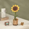 rowood diy wooden flower bouquet 3d wooden puzzle,3d flower puzzle,3d wooden flower puzzle,flower puzzle 3d,flower 3d puzzle,rowood 3d wooden puzzle