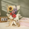 rowood diy wooden flower bouquet 3d wooden puzzle,3d flower puzzle,3d wooden flower puzzle,flower puzzle 3d,flower 3d puzzle,rowood 3d wooden puzzle