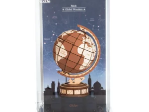 rolife 3d wooden puzzle world globe display stand