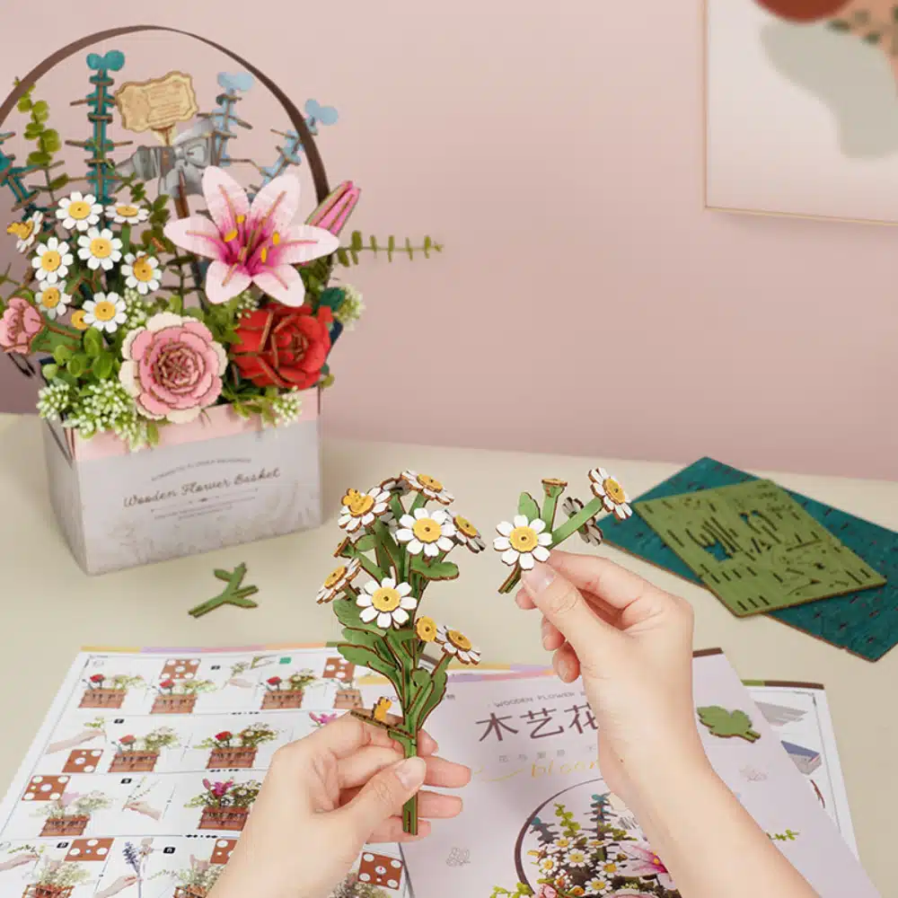 3d puzzle manufacturers,diy wood flower bouquet,wood flower bouquet diy,3d wooden flower puzzle